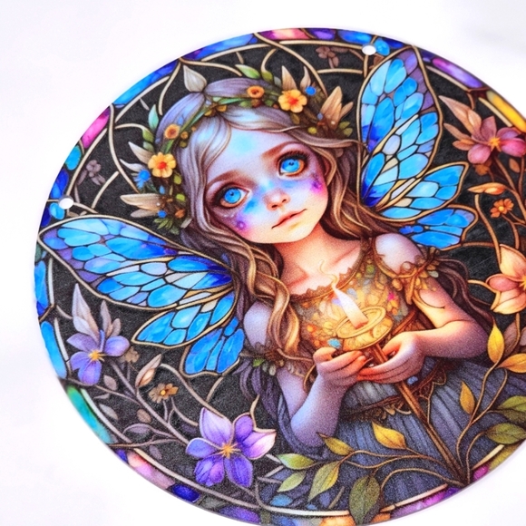 Fairy Garden ✦ Multi-Colored Crystal Suncatcher ✦ High Quality Window Decor OS - Picture 3 of 3